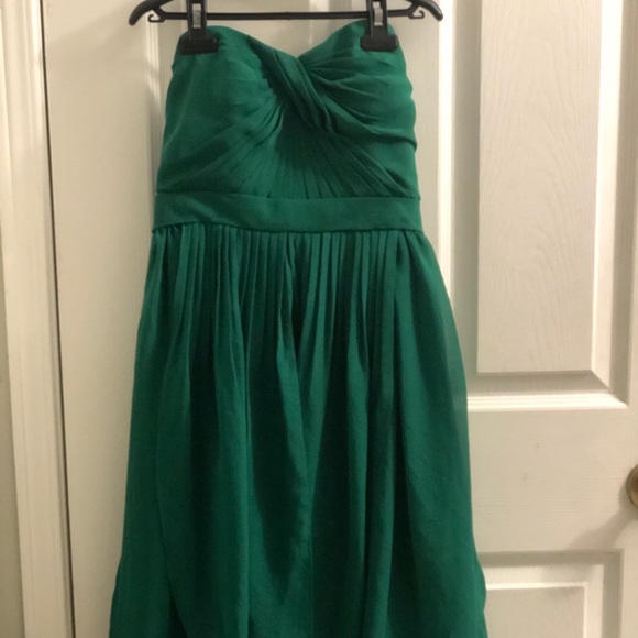 Green short chiffon convertible formal dress - Picture 2 of 6